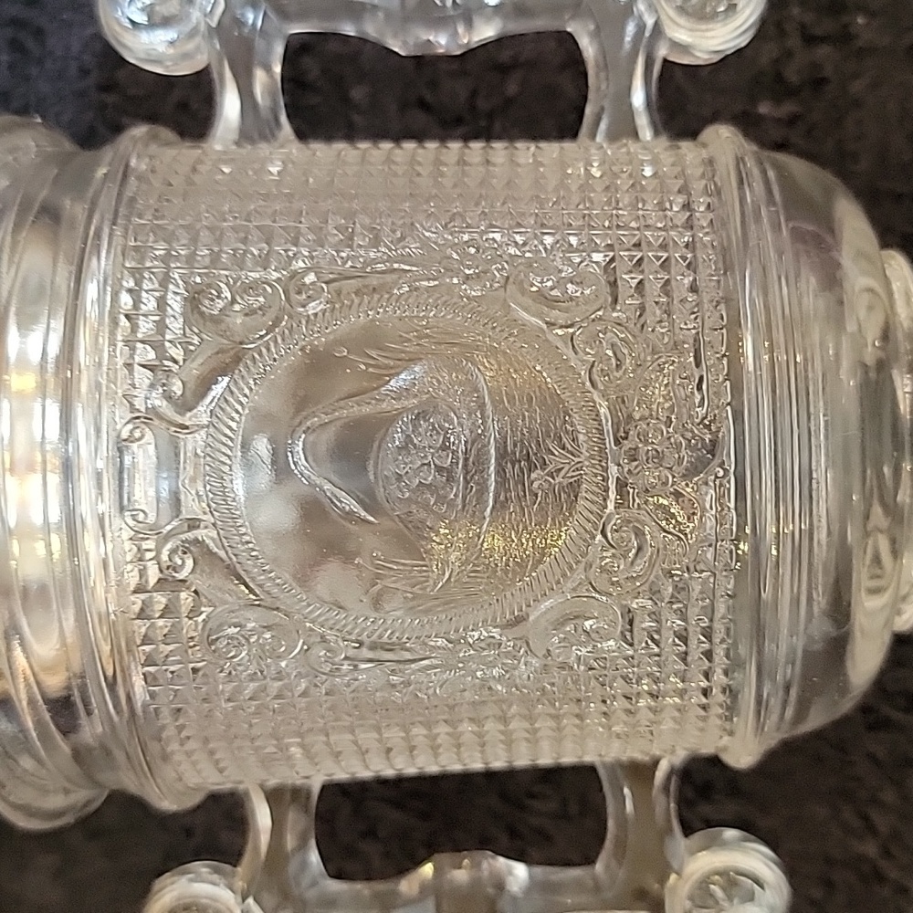 Swan Spooner EAPG Clear Glass 1883 Antique - Picture 3 of 5